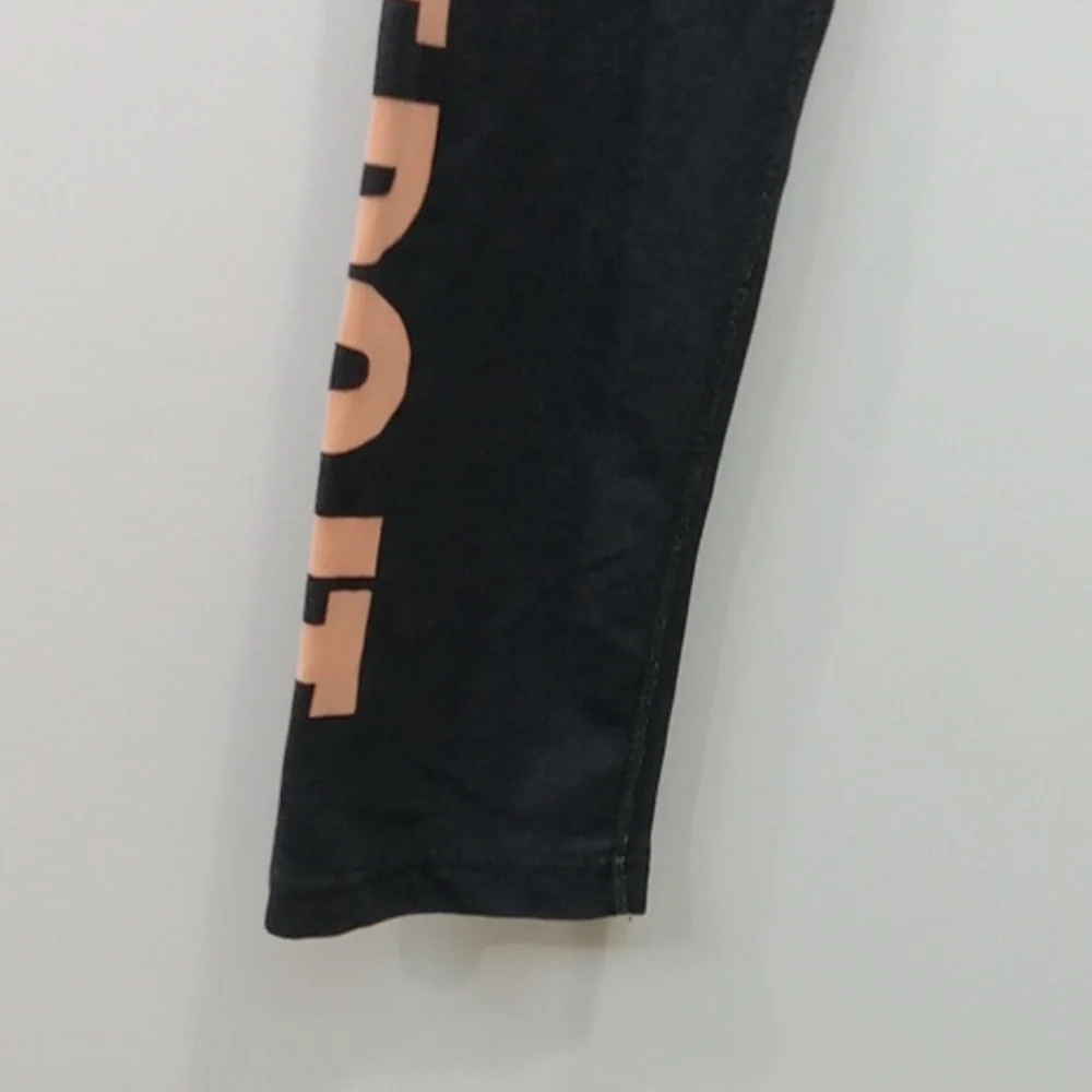 Nike Just Do It Leggings Joggers Stretchy Workout Pants Youth Girls Sz 14 EUC!